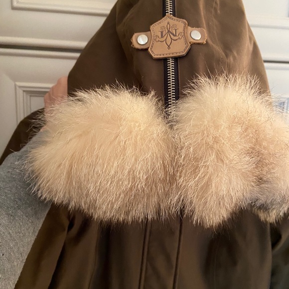 Mackage Fur parka army green worn once - Picture 11 of 13
